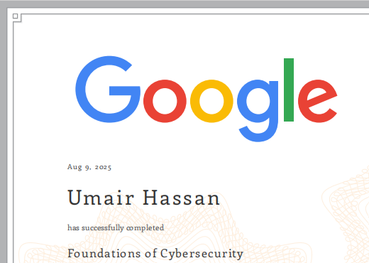 Google Cyber Security